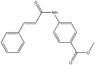 4-[[3-(Phenyl)-1-oxo-2-propenyl]amino]benzoic acid methyl ester Struktur