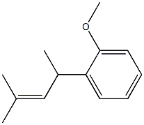 2-Methyl-4-(2-methoxyphenyl)-2-pentene Struktur