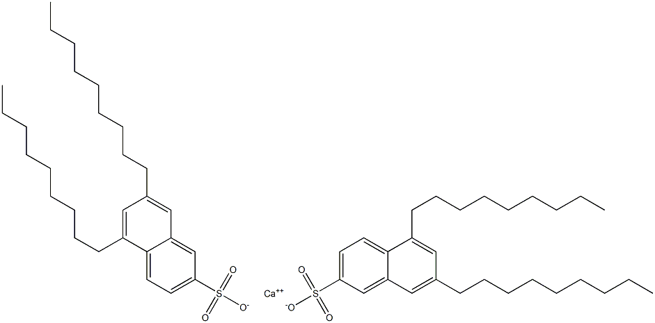 Bis(5,7-dinonyl-2-naphthalenesulfonic acid)calcium salt Struktur