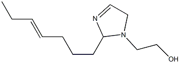 1-(2-Hydroxyethyl)-2-(4-heptenyl)-3-imidazoline Struktur