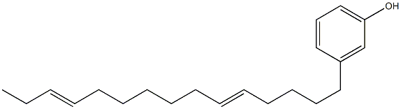 3-(5,12-Pentadecadienyl)phenol Struktur