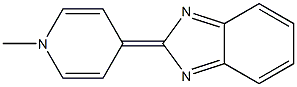 1-Methyl-4-(2H-benzimidazol-2-ylidene)-1,4-dihydropyridine Struktur