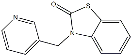 3-(3-Pyridinylmethyl)benzothiazol-2(3H)-one Struktur