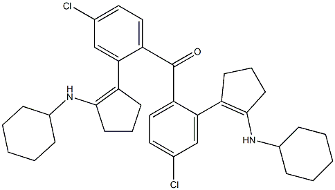 [2-(Cyclohexylamino)-1-cyclopentenyl](4-chlorophenyl) ketone Struktur