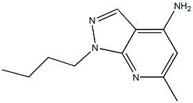 1-Butyl-4-amino-6-methyl-1H-pyrazolo[3,4-b]pyridine Struktur