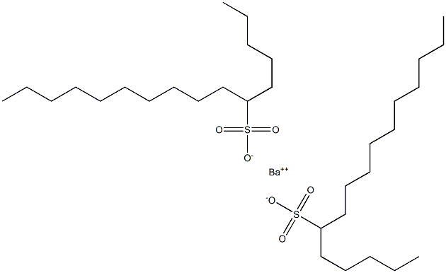 Bis(hexadecane-6-sulfonic acid)barium salt Struktur