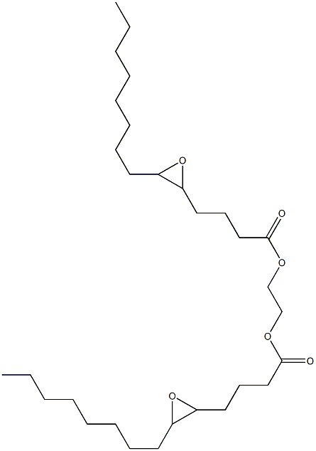 Bis(5,6-epoxytetradecanoic acid)1,2-ethanediyl ester Struktur