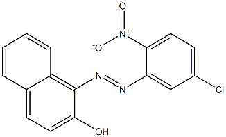 1-[(5-Chloro-2-nitrophenyl)azo]-2-naphthol Struktur