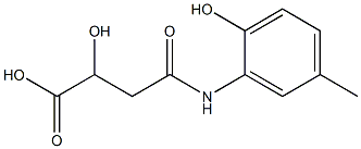 2-Hydroxy-3-(2-hydroxy-5-methylphenylaminocarbonyl)propionic acid Struktur