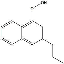 3-Propyl-1-naphtyl hydroperoxide Struktur