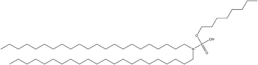 N,N-Didocosylamidophosphoric acid hydrogen octyl ester Struktur