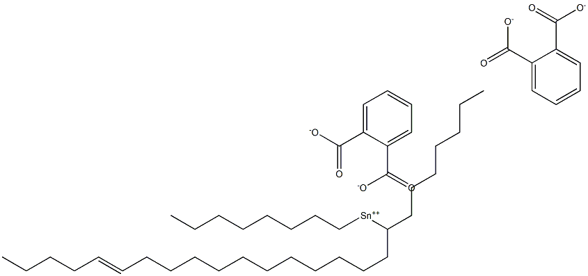 Bis[phthalic acid 1-(12-heptadecenyl)]dioctyltin(IV) salt Struktur