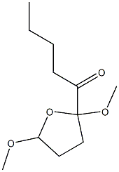 2-Pentanoyl-2,5-dimethoxytetrahydrofuran Struktur