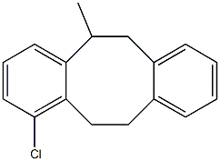 1-Chloro-5,6,11,12-tetrahydro-5-methyldibenzo[a,e]cyclooctene Struktur