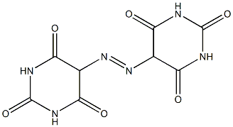 5,5'-Azobis[2,4,6(1H,3H,5H)-pyrimidinetrione] Struktur