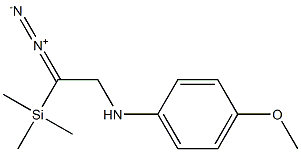 N-[2-Diazo-2-(trimethylsilyl)ethyl]-4-methoxybenzenamine Struktur