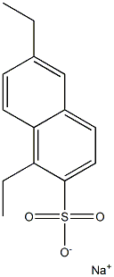 1,6-Diethyl-2-naphthalenesulfonic acid sodium salt Struktur