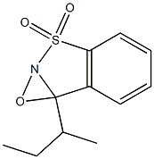 7b-sec-Butyl-7bH-oxazirino[2,3-b][1,2]benzisothiazole 3,3-dioxide Struktur