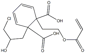 Phthalic acid 1-[2-(acryloyloxy)ethyl]2-(3-chloro-2-hydroxypropyl) ester Struktur