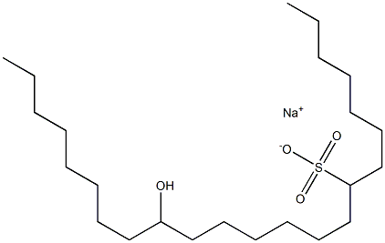 15-Hydroxytricosane-8-sulfonic acid sodium salt Struktur