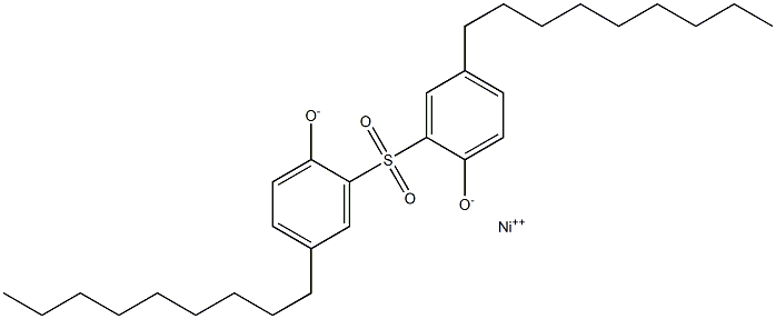 Nickel(II)2,2'-sulfonylbis(4-nonylphenolate) Struktur