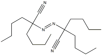 2,2'-Azobis(2-butylhexanenitrile) Struktur