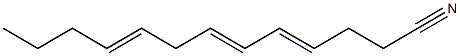 4,6,9-Tridecatrienenitrile Struktur