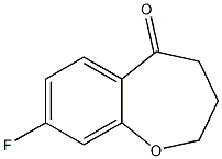 8-Fluoro-3,4-dihydro-1-benzoxepin-5(2H)-one Struktur