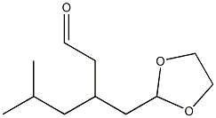 3-[(1,3-Dioxolan-2-yl)methyl]-5-methylhexanal Struktur