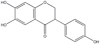 4',6,7-Trihydroxyisoflavanone Struktur