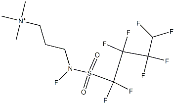 3-(Nonafluorobutylsulfonylamino)propyltrimethylammonium Struktur