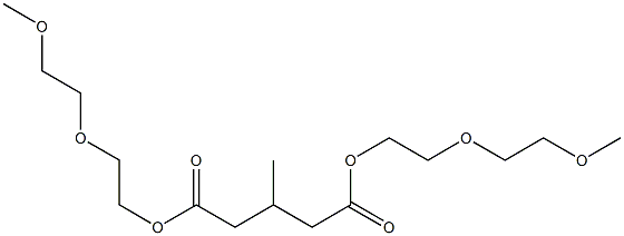 3-Methylglutaric acid bis[2-(2-methoxyethoxy)ethyl] ester Struktur