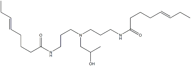 N,N'-[2-Hydroxypropyliminobis(3,1-propanediyl)]bis(5-octenamide) Struktur