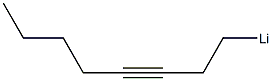 3-Octynyllithium Struktur