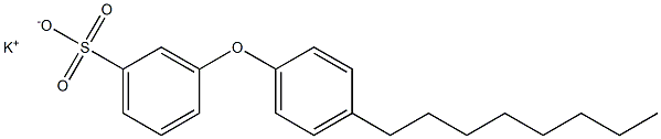 3-(4-Octylphenoxy)benzenesulfonic acid potassium salt Struktur