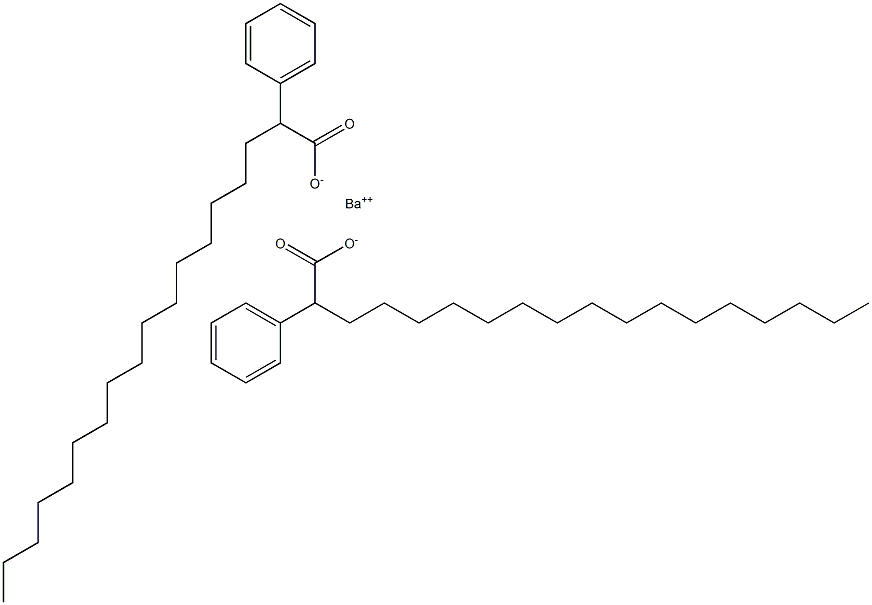 Bis(2-phenylstearic acid)barium salt Struktur