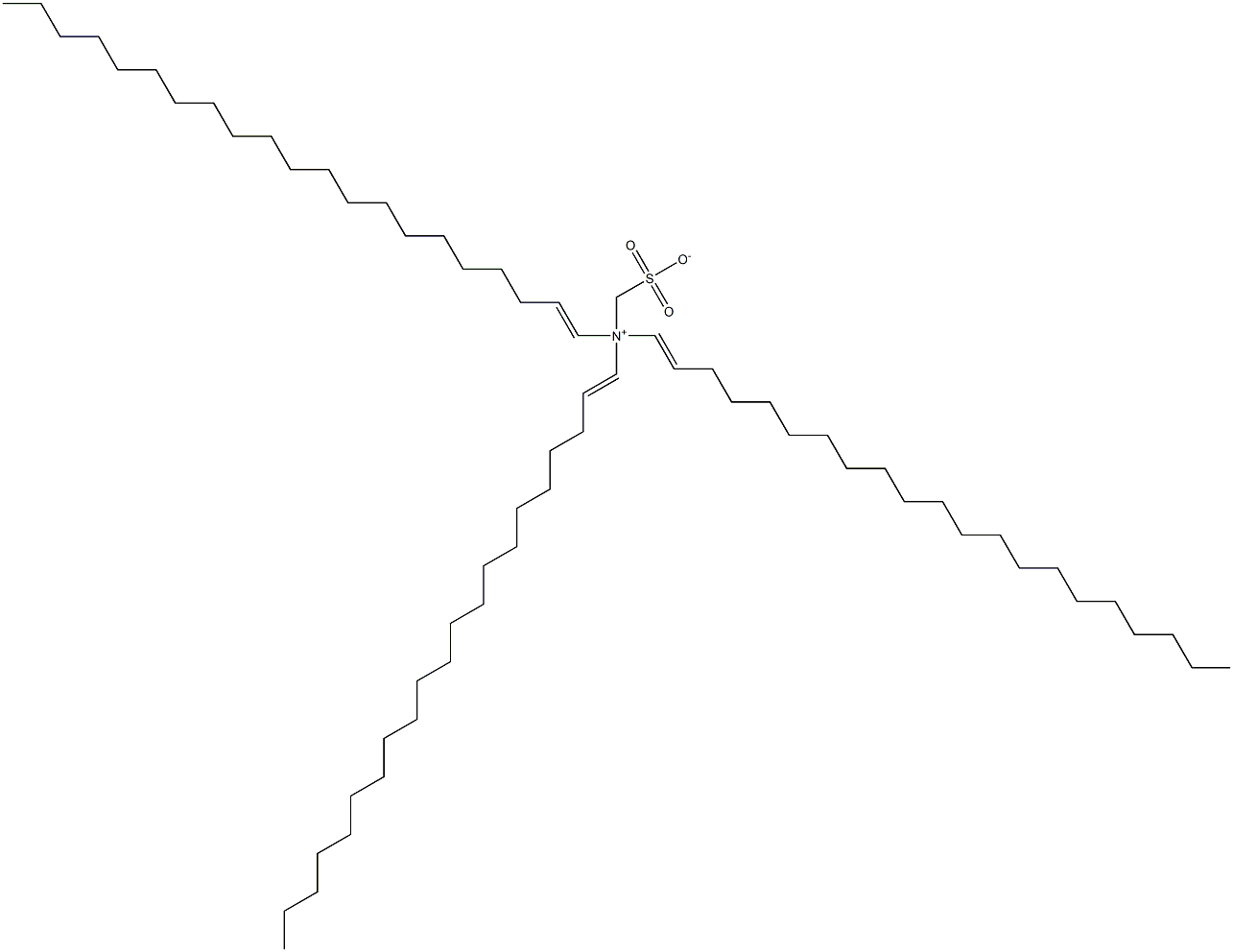 N,N-Di(1-henicosenyl)-N-sulfonatomethyl-1-henicosen-1-aminium Struktur