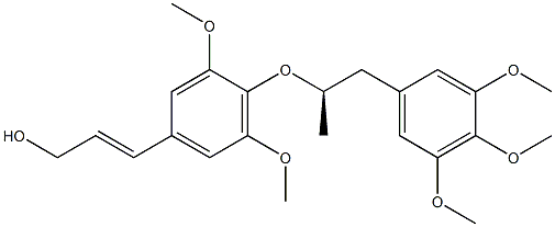 3-[3,5-Dimethoxy-4-[[(R)-3-(3,4,5-trimethoxyphenyl)propan-2-yl]oxy]phenyl]-2-propen-1-ol Struktur