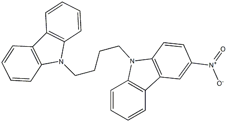 3-Nitro[9,9'-tetramethylenebis(9H-carbazole)] Struktur