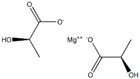 Bis[(R)-2-hydroxypropionic acid] magnesium salt Struktur