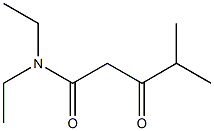 N,N-Diethyl-3-oxo-4-methylpentanamide Struktur