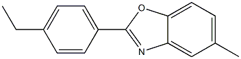 5-Methyl-2-[4-ethylphenyl]benzoxazole Struktur