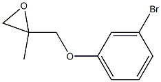 3-Bromophenyl 2-methylglycidyl ether Struktur