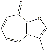 3-Methyl-8H-cyclohepta[b]furan-8-one Struktur