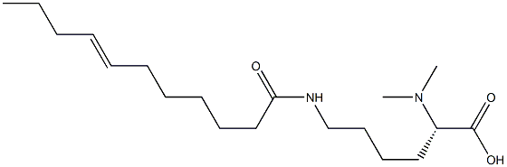 N6-(7-Undecenoyl)-N2,N2-dimethyllysine Struktur