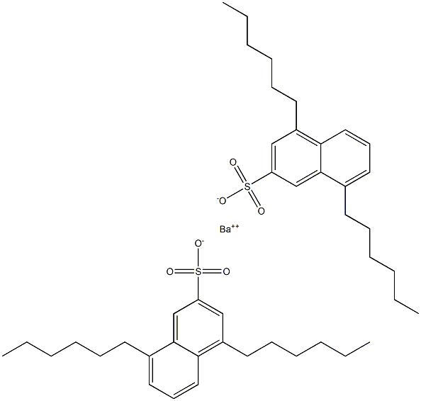 Bis(4,8-dihexyl-2-naphthalenesulfonic acid)barium salt Struktur