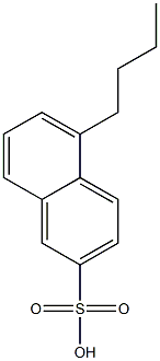 5-Butyl-2-naphthalenesulfonic acid Struktur