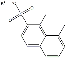 1,8-Dimethyl-2-naphthalenesulfonic acid potassium salt Struktur