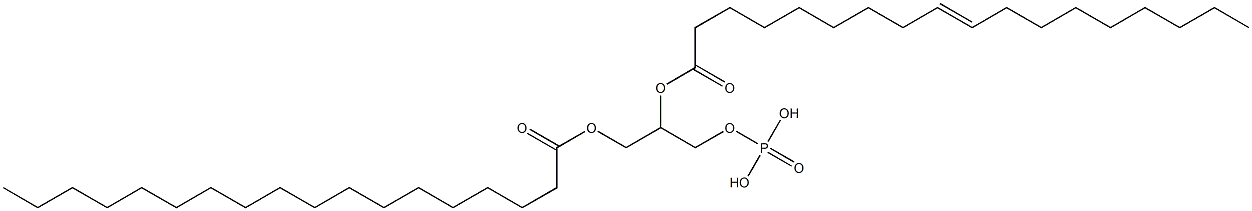 1-O-Stearoyl-2-O-(9-octadecenoyl)-glycerol-3-phosphoric acid Struktur