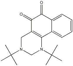 1,3-Di-tert-butyl-1,2,3,4-tetrahydrobenzo[h]quinazoline-5,6-dione Struktur